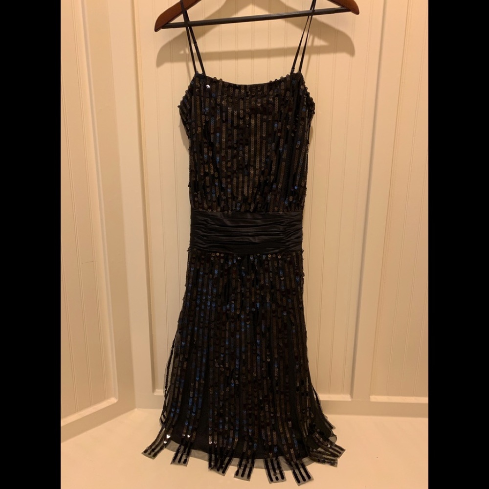 Black Sequined Maxi Dress